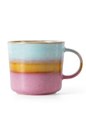 Japanese-Style Gradient Reactive Glaze Ceramic Mug Retro Coffee Cup